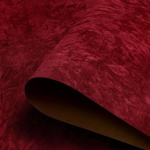30x317 Large Size Dark Red Contact Paper Self Adhesive Velvet Wallpaper Peel and Stick Fabric Wallpaper Velvet Backing Paper for Walls Dresser Jewelry Crafts Flocking Wrinkled Textured