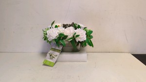 NEARLY NATURAL 10 MIXED ROSE & HYDRANGEA ARRANGEMENT