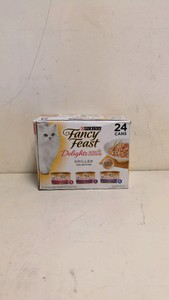 NEW PURINA FANCY FEAST DELIGHTS WITH CHEDDAR 24 CANS