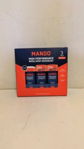 NEW MANDO HIGH PERFORMANCE WHOLE BODY DEODORANT 3PK