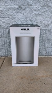 NEW KOHLER STAINLESS STEEL STEP TRASH CAN