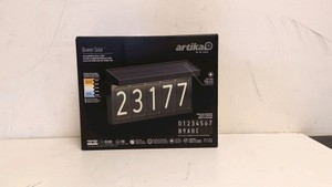 ARTIKA BOWEN SOLAR LED ADDRESS WALL LIGHT