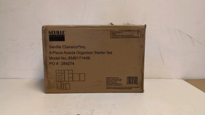 SEVILLE CLASSICS 9-PIECE ACACIA ORGANIZER STARTER SET