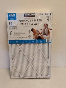 NEW KIRKLAND SIGNATURE 2200 16x25x1 FILTERS 4PK