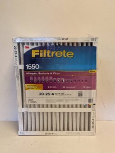 NEW 3M FILTRETE 1550 20x25x4 FILTERS 2PK
