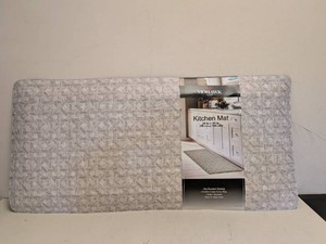 NEW MOHAWK HOME KITCHEN MAT WOVEN CHARM GRAY