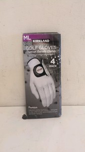 NEW KIRKLAND SIGNATURE GOLF GLOVES SIZE ML 4 PACK