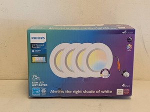 NEW PHILIPS 56 RECESSED DOWNLIGHTS 75W 4PK