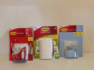(3) ASSORTED COMMAND STRIP PRODUCTS