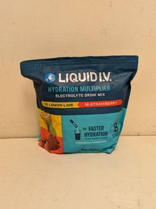 NEW LIQUID I.V ELECTROLYTE DRINK MIX LEMON LIMESTRAWBERRY 30CT