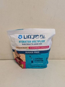 NEW LIQUID I.V ELECTROLYTE DRINK MIX WHITE PEACHRASPBERRY LEMONADE 30CT
