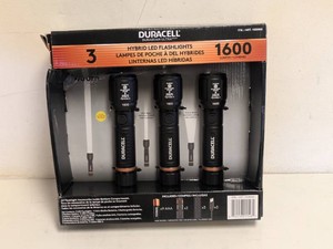 DURACELL HYBRID LED FLASHLIGHTS 3PK