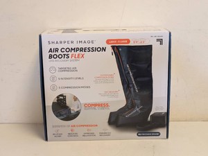 SHARPER IMAGE AIR COMPRESSION BOOTS FLEX LX-LARGE