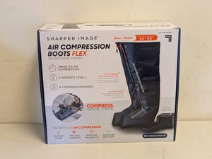 SHARPER IMAGE AIR COMPRESSION BOOTS FLEX SM
