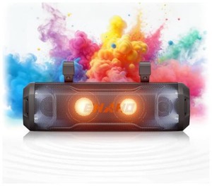 $140 Ehaho 17 UTV Sound Bar, Golf Cart Speaker Bluetooth with RGB Party Lights