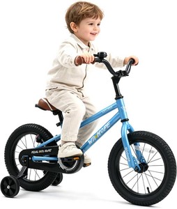 $130 WinHope Kids Bike with Training Wheels, 12 14 16 18 Inch for Boys Girls 2-9