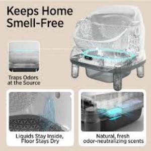 Lesure Self-Cleaning Litter BoxLitterNova - Safe, Odor ...