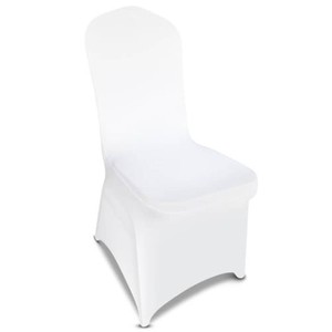 $119 100 Pieces White Chair Covers - Versatile Stretch Polyester Spandex Dining Chair Slipcovers for Dining, Party, Wedding, Banquet, and More
