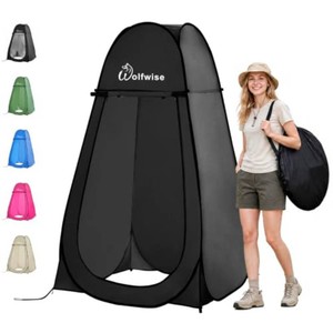 WolfWise Pop Up Shower Tent for Camping Essentials, Compact & Lightweight