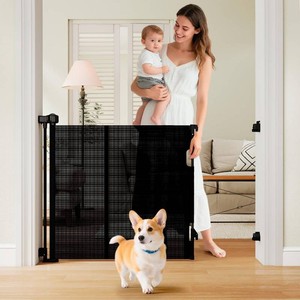 Miumoon One-Hand Operation Retractable Baby Gates 48 inch Tall