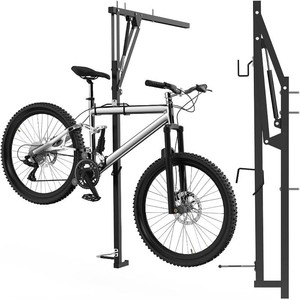 Ceiling Mounted Horizontal Bike Rack - Overhead Storage Space Saver, Ideal for Apartments, Garages & Tight Spaces (Gary)