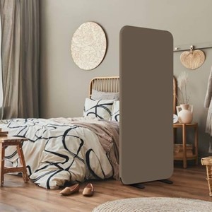 $126 DECOLAB Standing Room Partition, Portable Wall Panel, 29x65, Taupe