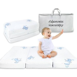 Pack and Play Mattress, 38x26 Trifold High Density Memory Foam