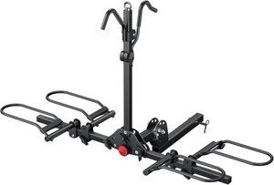 $200 Young Bike Rack Hitch for Car - 200LB 2-Bike Rack Hitch Mount Platform Style Hitch Bike Rack Smart Tilting & Easy Fold for Car SUV with 2 Inch Receiver Bike Carrier Fits Up to 5-inch Fat Tire
