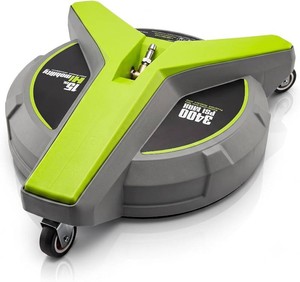 HiClean 15 Gas Pressure Washer Surface Cleaner with Wheels, Grey