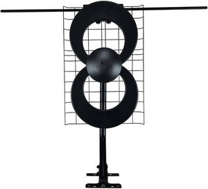 Antennas Direct ClearStream 2V Indoor Outdoor TV Antenna UHF VHF Multi-Directional, 60 Mile Range, 4K 8K UHD, NEXTGEN TV   wReflector, 20-inch Mast