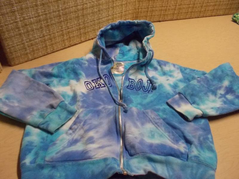 Girls Hooded Tie-Dye Jacket - Size S