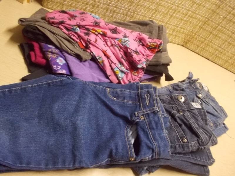 Girls Bootcut Jeans and Clothing Lot Size 8