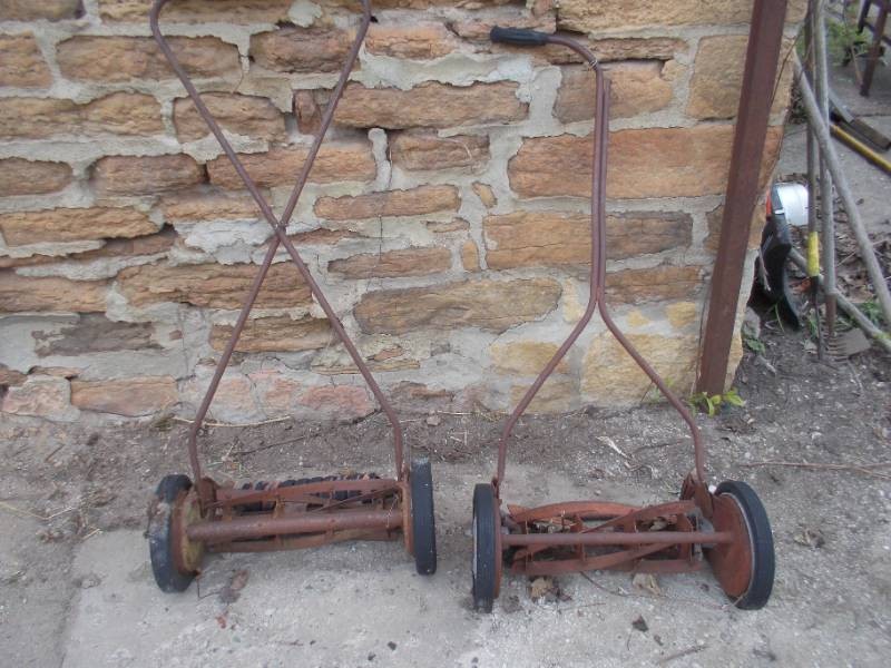 Vintage Push Reel Lawn Mowers