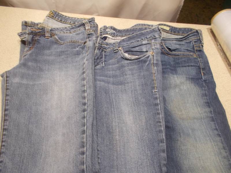 Lot of (3) Pairs of Womens Denim Jeans - Big Star & Amethyst