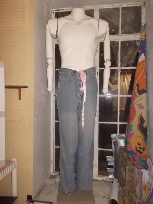 Vintage Full-Body Articulation MaleUnisex Mannequin Torso & Styrofoam Head Lot
