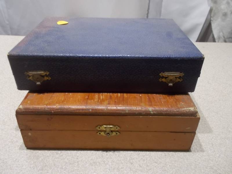 Vintage Wooden Box & Display Case Lot