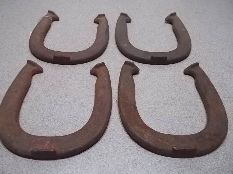Vintage Cast Iron Horseshoes - Set of 4