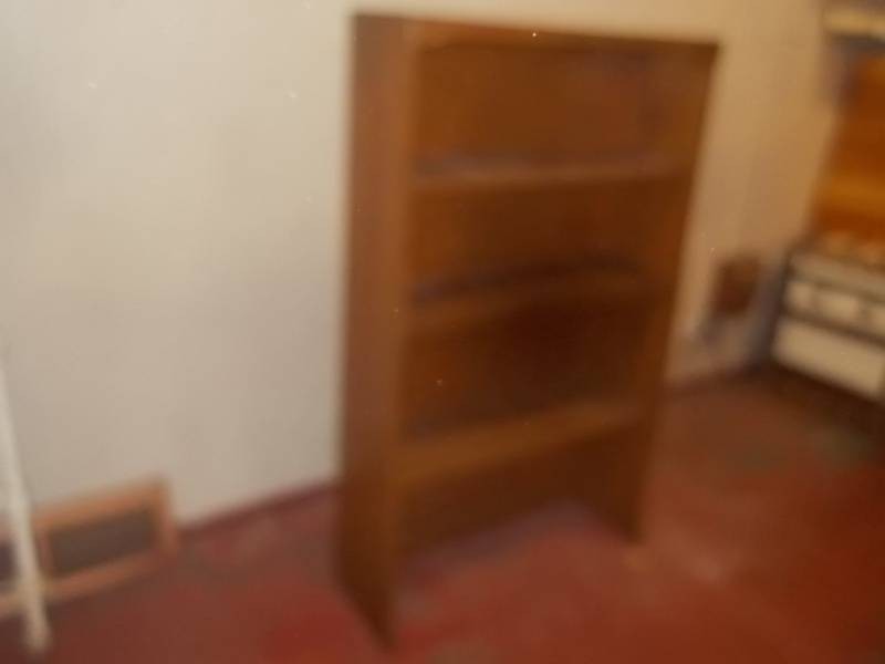 Wooden Bookcase Hutch Shelving Unit