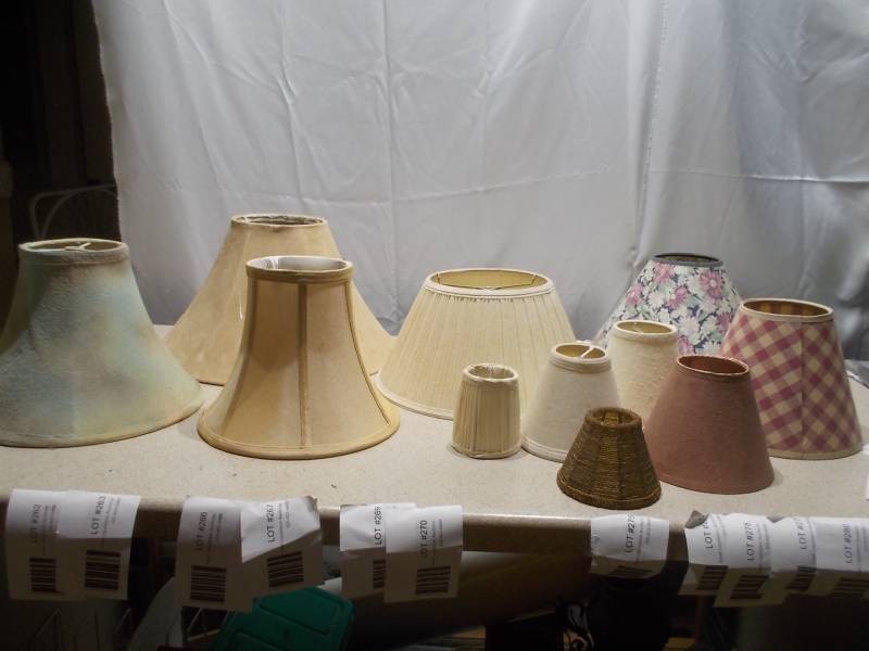Assorted Lamp Shades Lot - Various Sizes, Colors, Shapes & Patterns