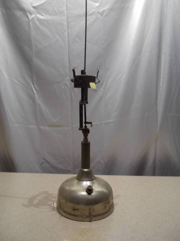 Vintage Industrial Oil  Kerosene Hanging Lamp Fixture with Weighted Counterbalance