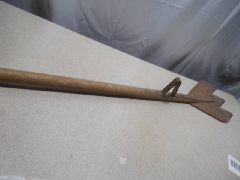 Vintage Long-Handled Garden Hoe  Weeding Cultivator Tool with D-Grip Handle