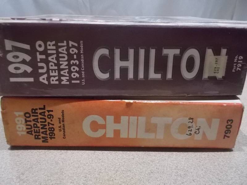 Vintage Chilton Auto Repair Manuals Collection (1987-1997)