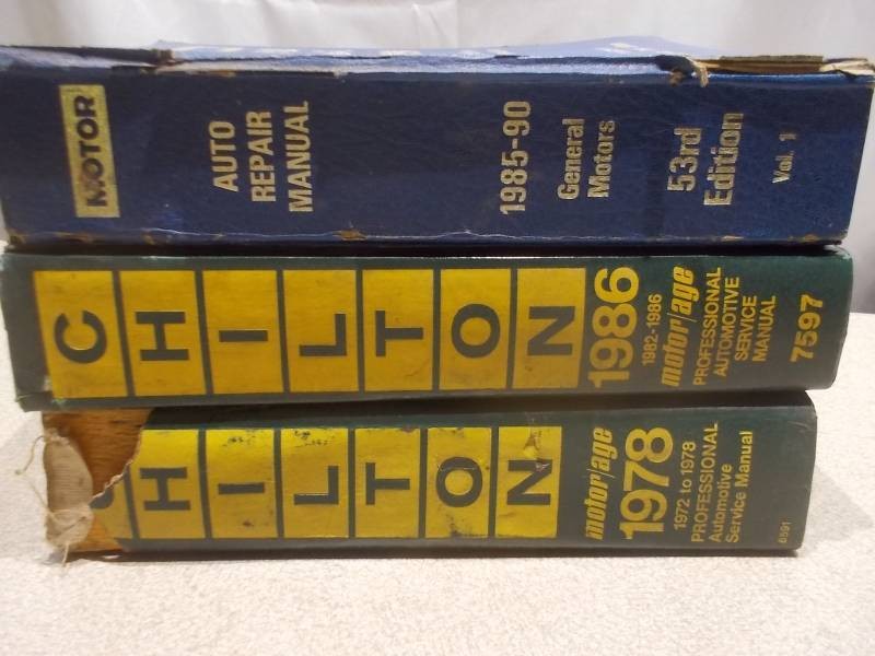 Vintage Chilton & MOTOR Auto Repair Manuals Collection (19781986)