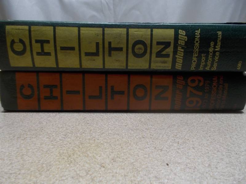 Vintage Chilton Auto Repair & Labor Guide Manuals Lot (1979 & Professional Edition)