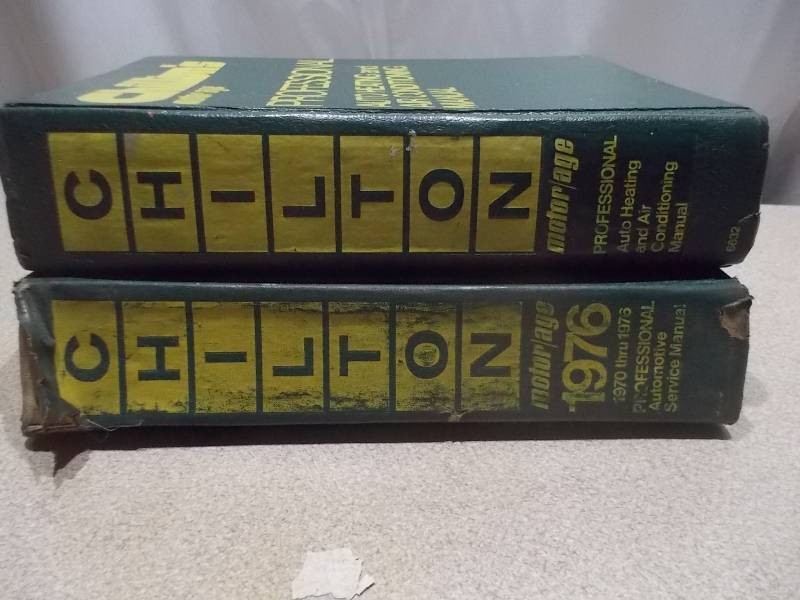 Vintage Chilton Professional Auto HeatingAC & 1976 Service Manuals Lot