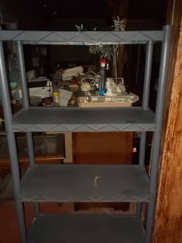 4-Tier Heavy Duty Plastic Shelving Unit
