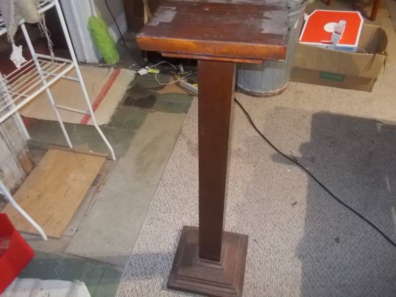 Vintage Wooden Podium  Floor Lectern