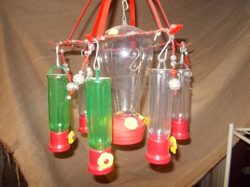 Vintage Plastic Window Hummingbird Feeders