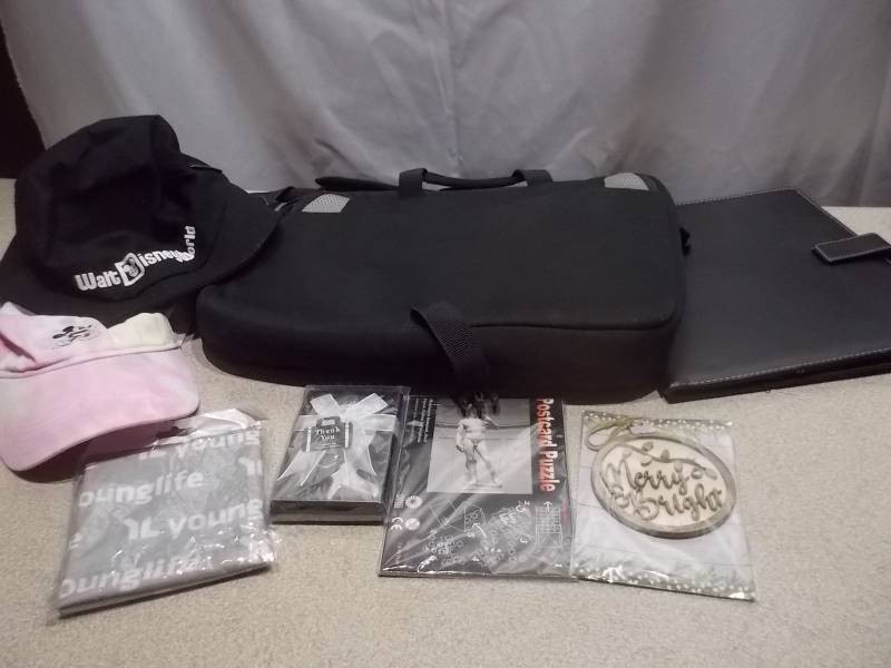 Assorted Bags, Hats & Office Accessories Lot
