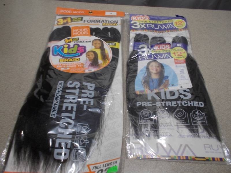 Assorted Synthetic Braiding Hair Extensions Lot